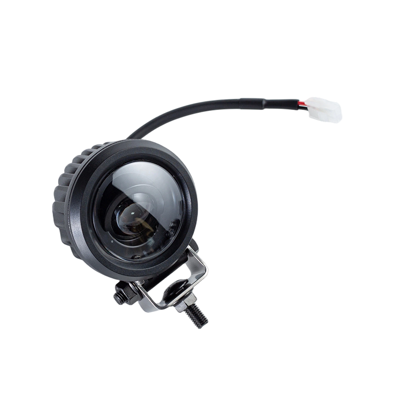 IP67 5W DC9-80V 斜めラウンドブルースポットフォークリフト安全警告灯