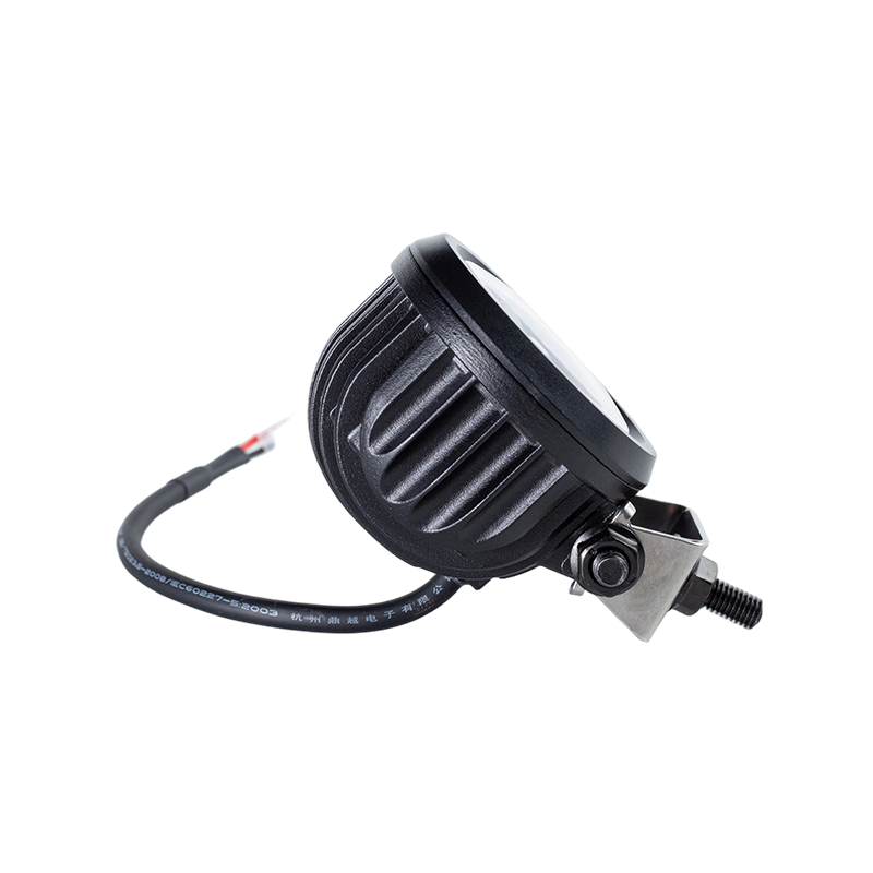 IP67 5W DC9-80V 斜めラウンドブルースポットフォークリフト安全警告灯
