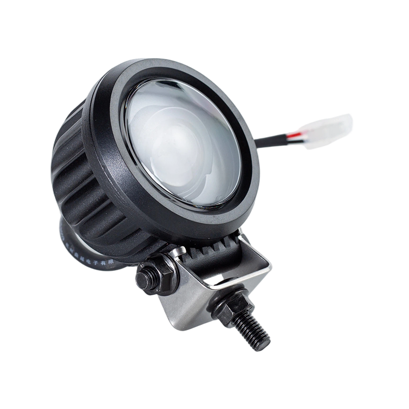 IP67 5W DC9-80V 斜めラウンドブルースポットフォークリフト安全警告灯