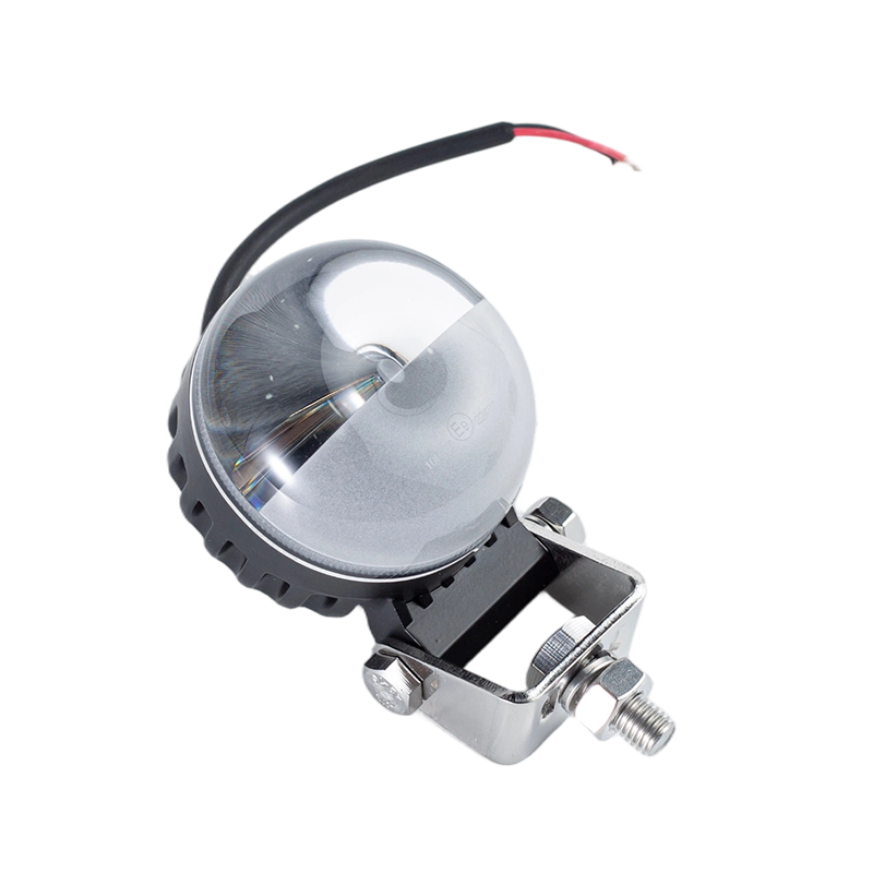 IP67 5W DC9-80V ラウンドレッド/ブルービームフォークリフト危険エリア警告灯