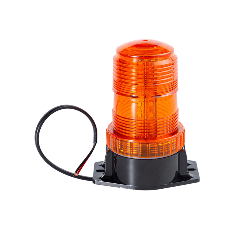IP65 8W DC9-80V 360°フォークリフト用アンバーストロボビーコン警告灯