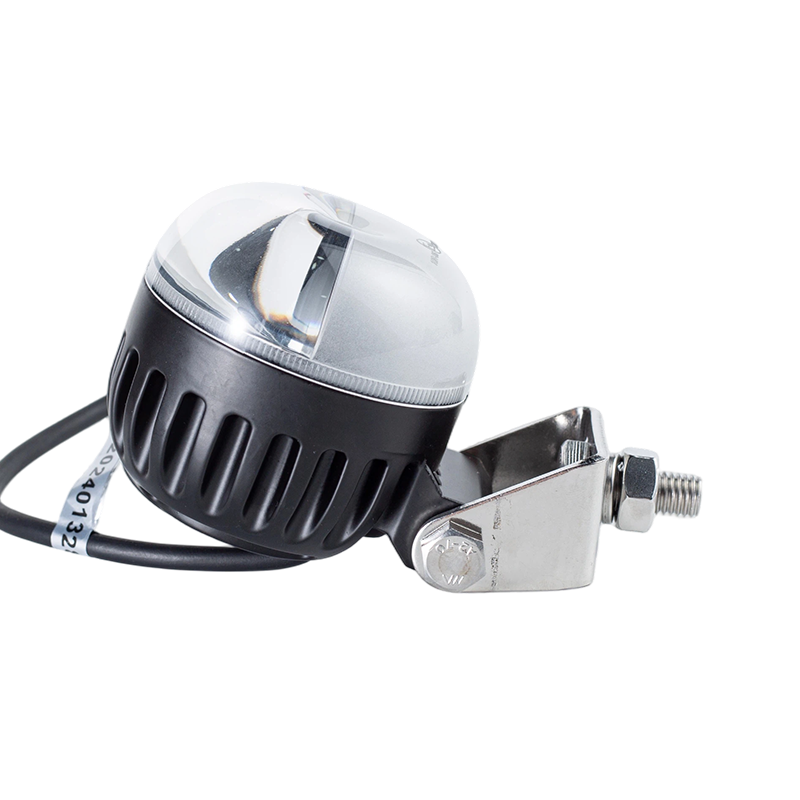 IP67 5W DC9-80V ラウンドレッド/ブルービームフォークリフト危険エリア警告灯
