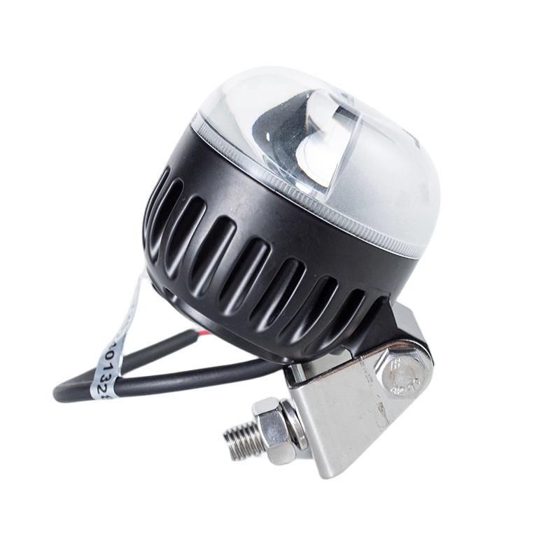 IP67 5W DC9-80V ラウンドレッド/ブルービームフォークリフト危険エリア警告灯