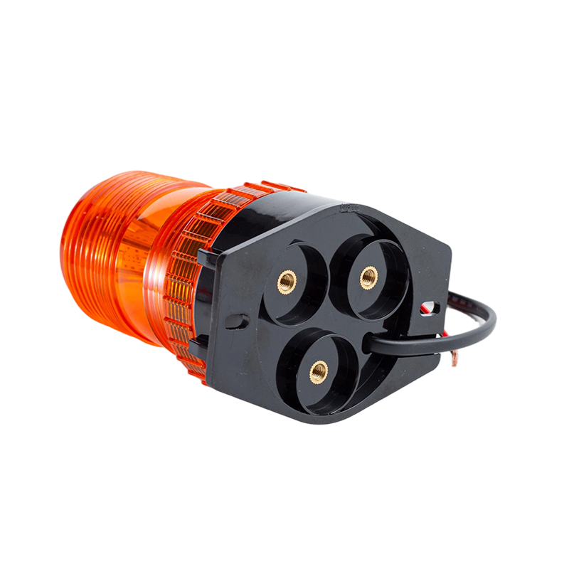 IP65 8W DC9-80V 360°フォークリフト用アンバーストロボビーコン警告灯