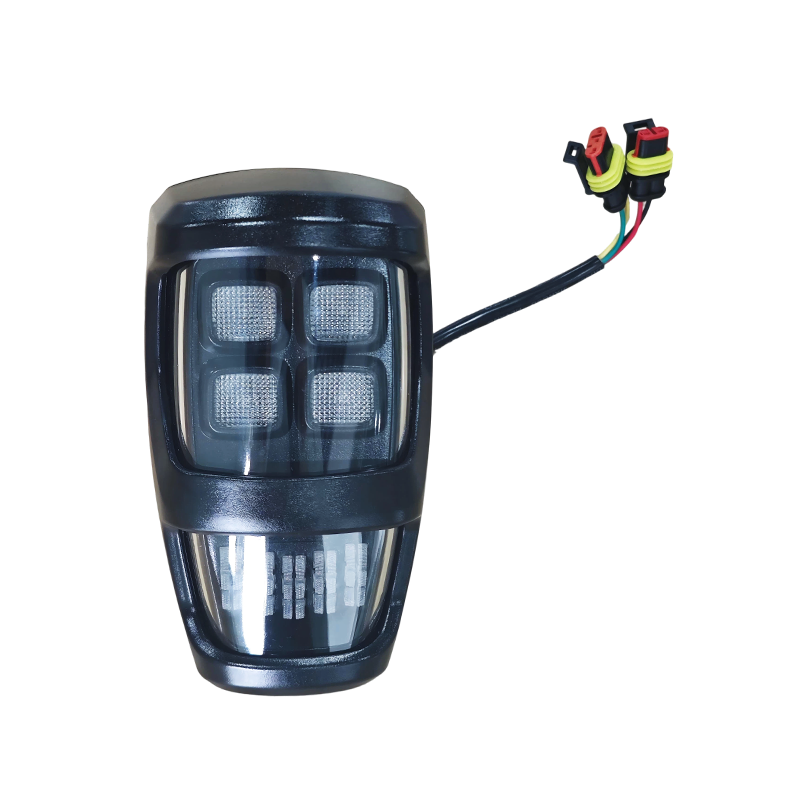 IP67 防水 DC12V または DC24V フォークリフトおよび建設車両用 3-in-1 LED ヘッドライト